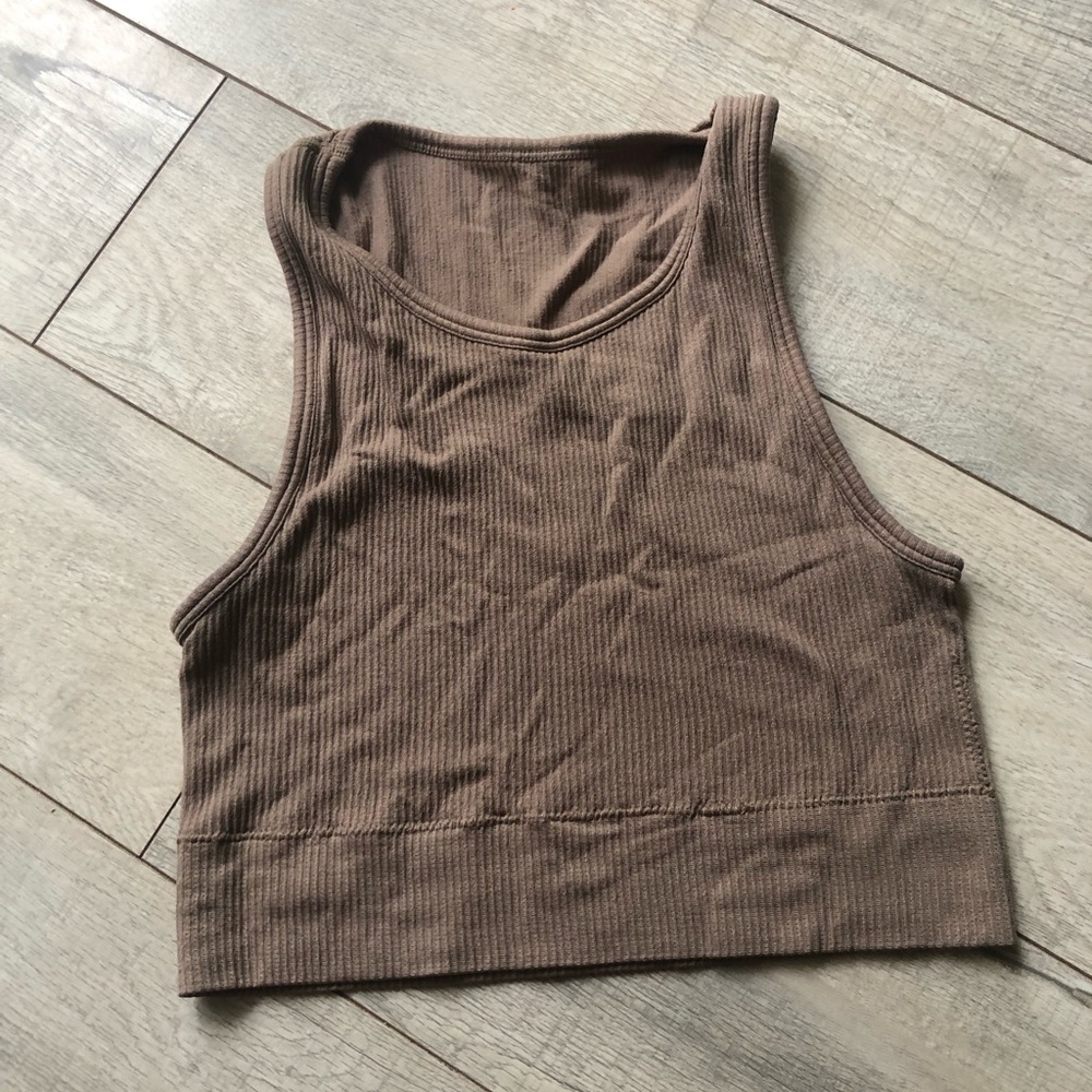 SKIMS- Ribbed Top | Tan | Size: XL NWT